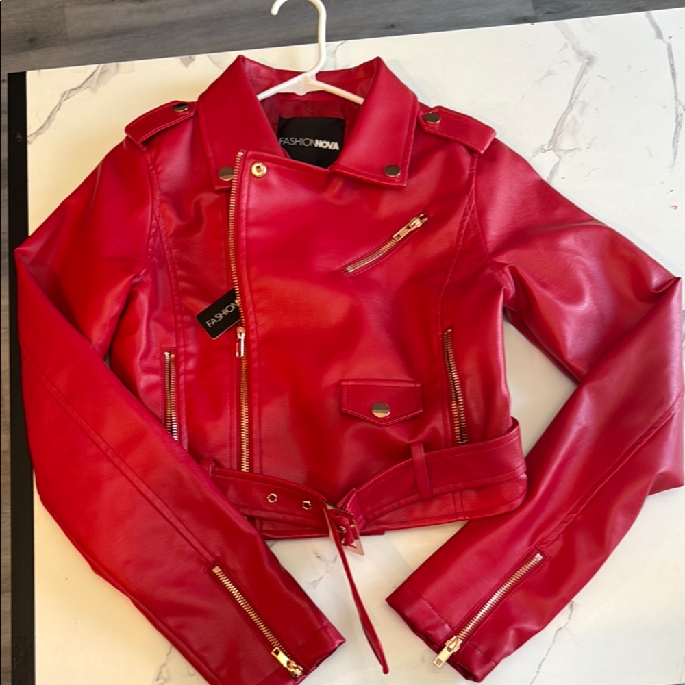 Fashion Nova Red Women's Jacket